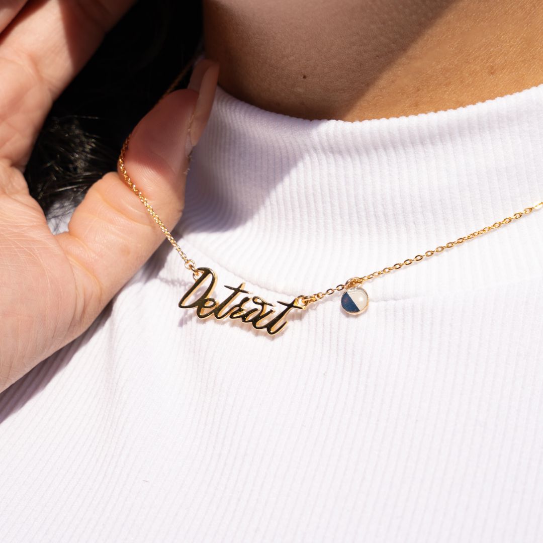 Detroit Necklace Comerica Park Edition | Gold