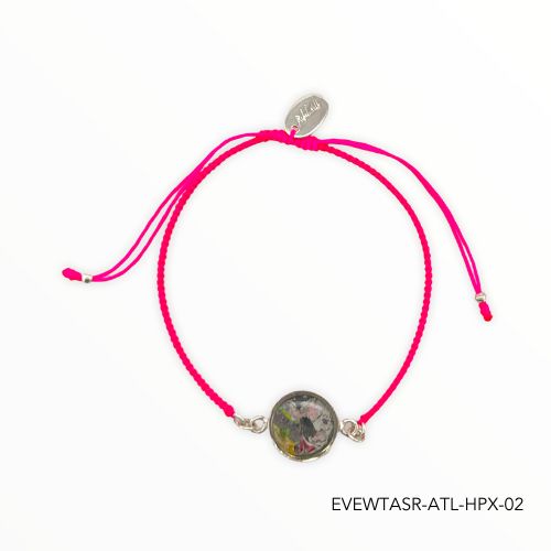 Taylor Bracelet | Silver | Hot Pink
