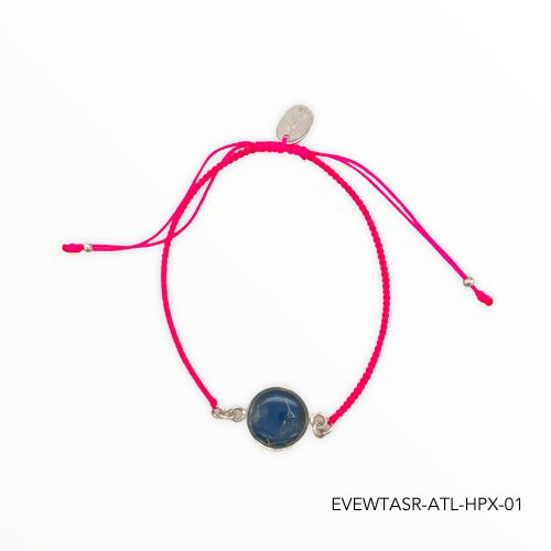 Taylor Bracelet | Silver | Hot Pink