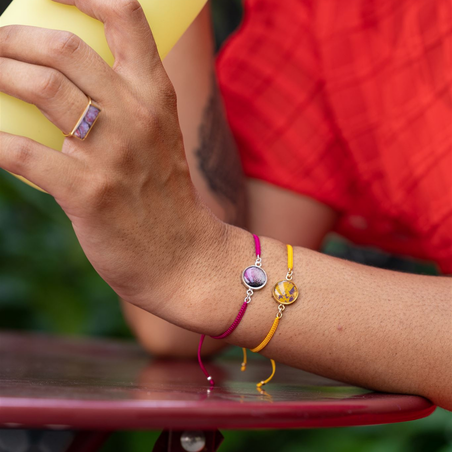 Taylor Bracelet | Silver | Mustard