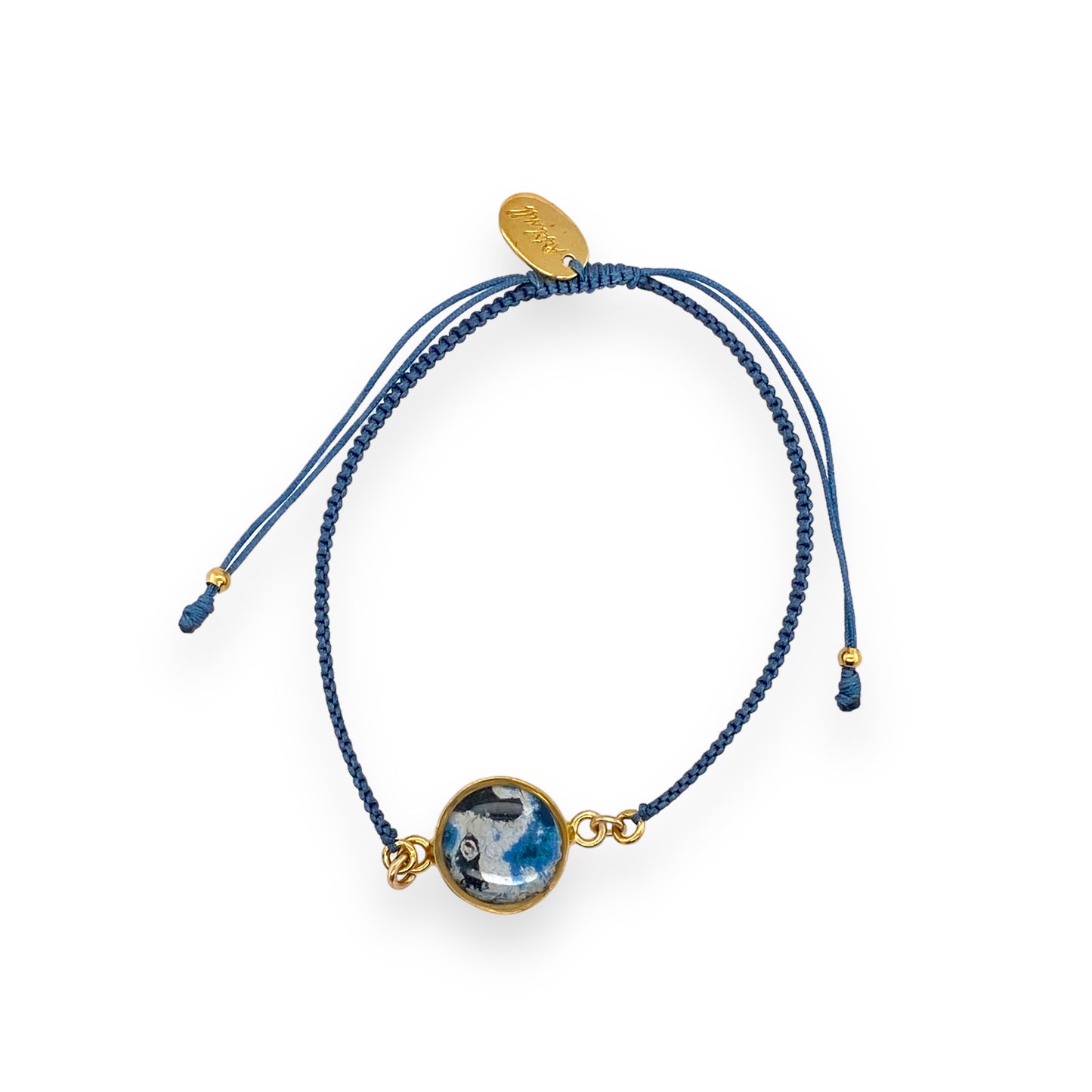 Taylor Bracelet | Gold | Dusty Blue