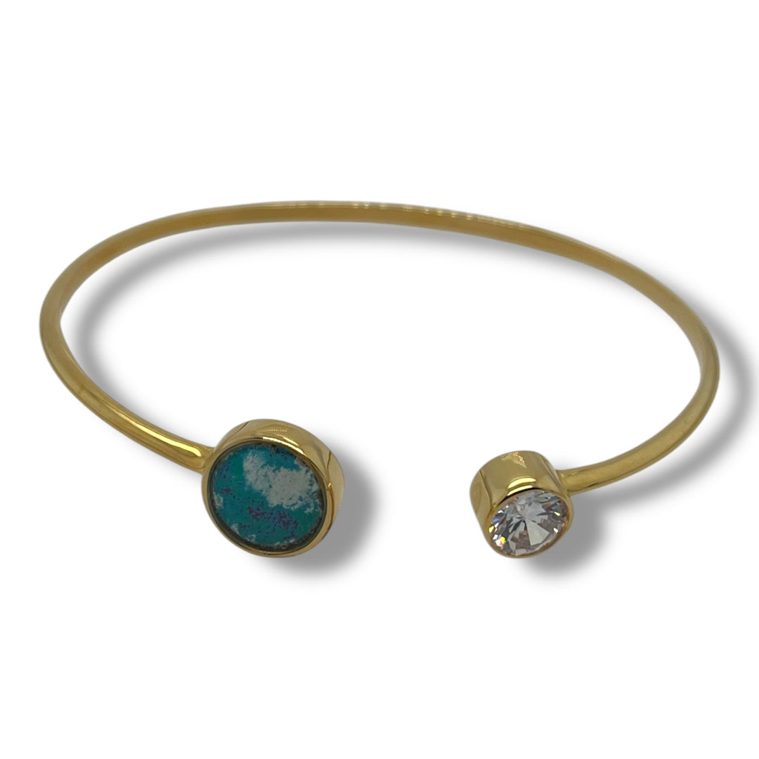 Danielle Open Cuff | Gold