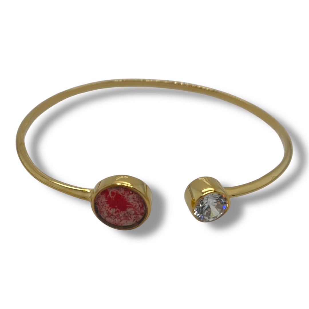 Danielle Open Cuff | Gold