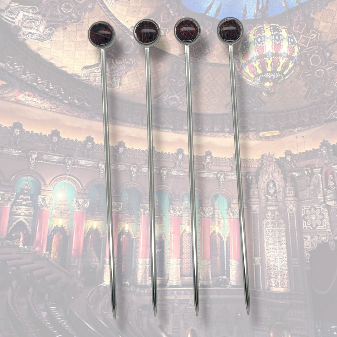 Drink Picks | Stainless Steel | Set of 4