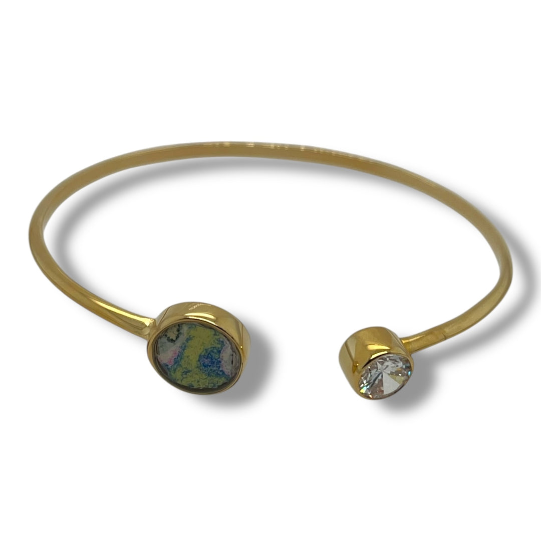 Danielle Open Cuff | Gold