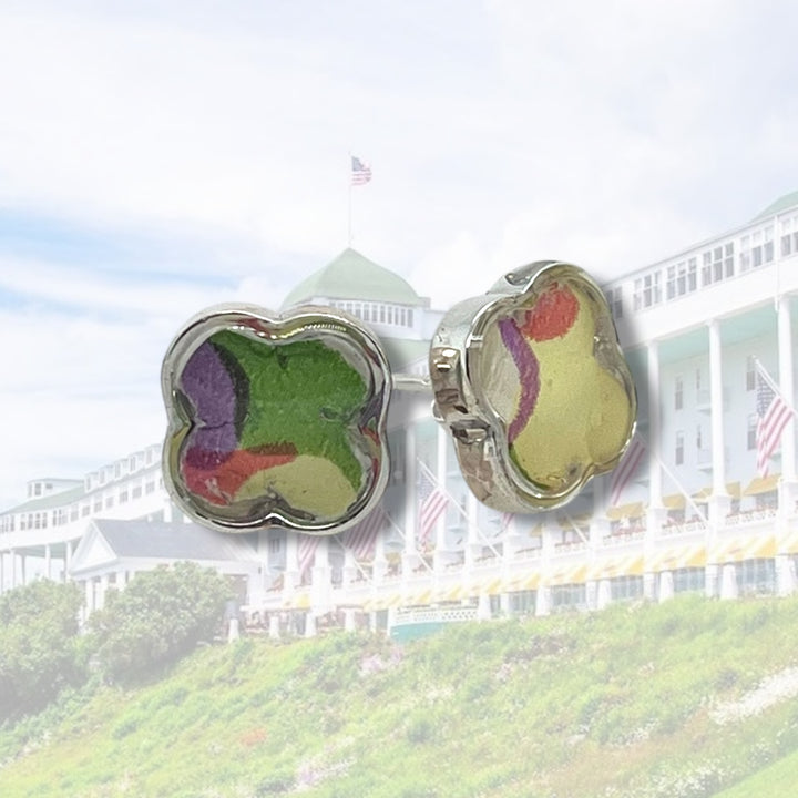 Tatiana Stud Earrings | Silver