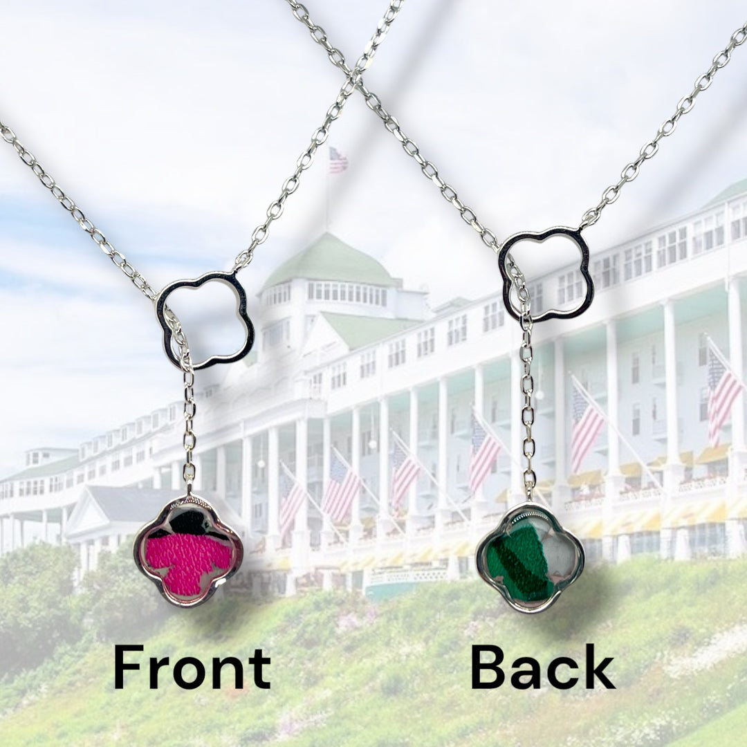 Crystal Lariat Necklace | Sterling Silver