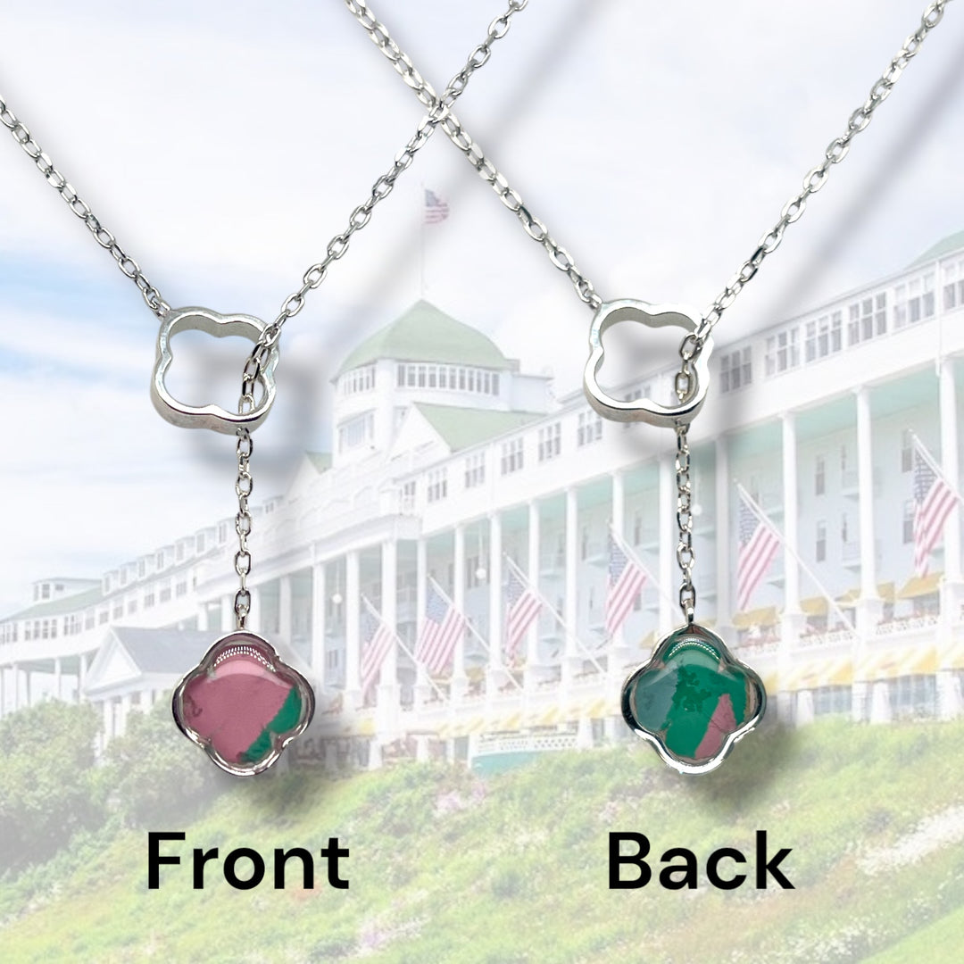 Crystal Lariat Necklace | Sterling Silver