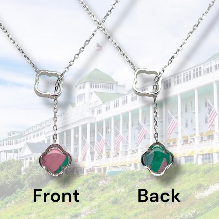 Crystal Lariat Necklace | Sterling Silver