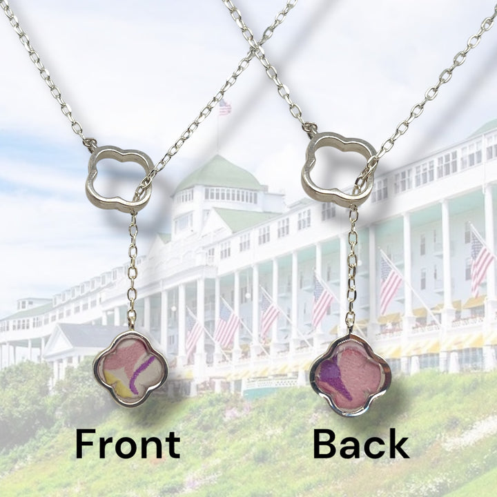 Crystal Lariat Necklace | Sterling Silver