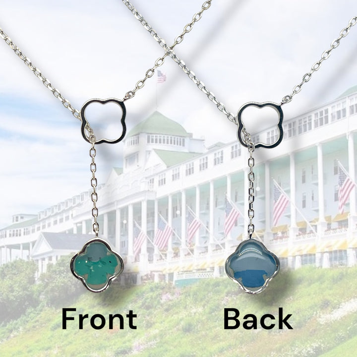 Crystal Lariat Necklace | Sterling Silver