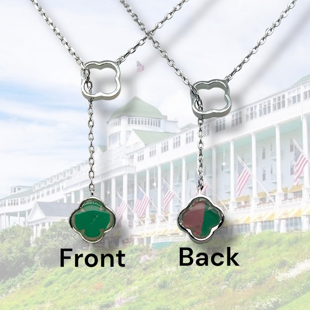 Crystal Lariat Necklace | Sterling Silver