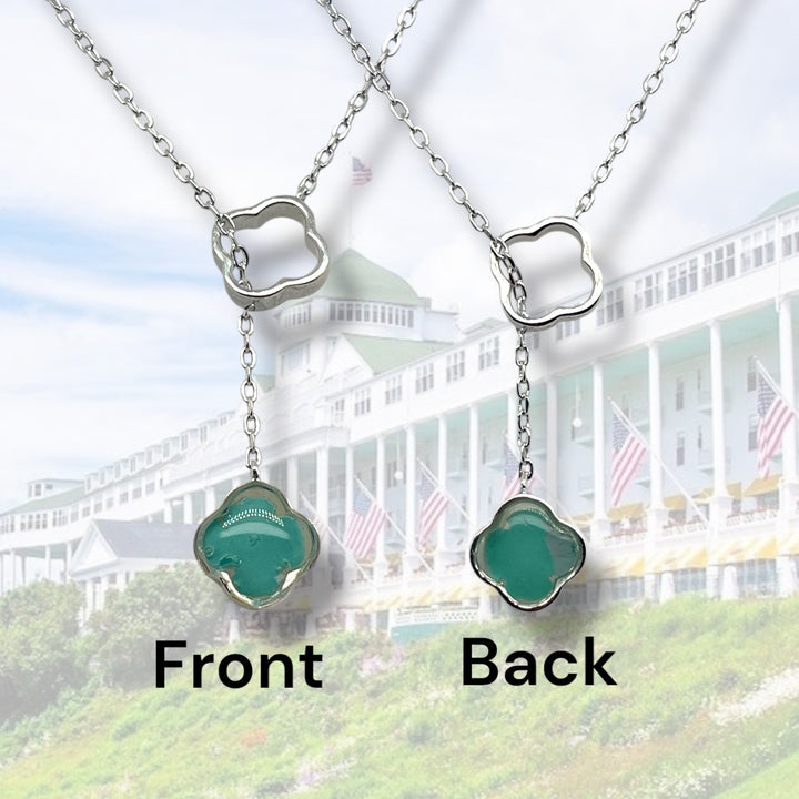 Crystal Lariat Necklace | Sterling Silver