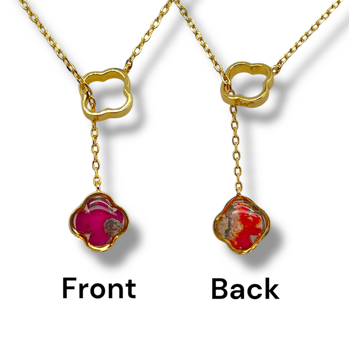 Crystal Lariat Necklace | Gold