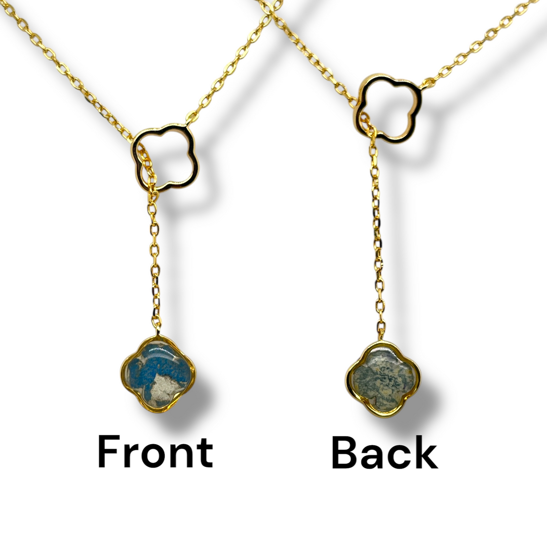 Crystal Lariat Necklace | Gold