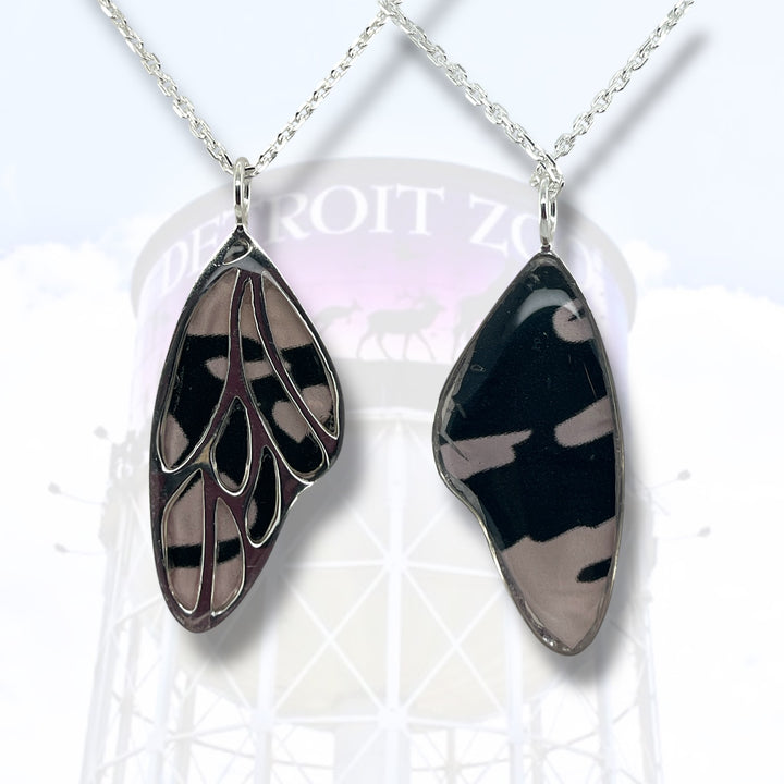 Detroit Zoo Vivian Butterfly Necklace | Silver
