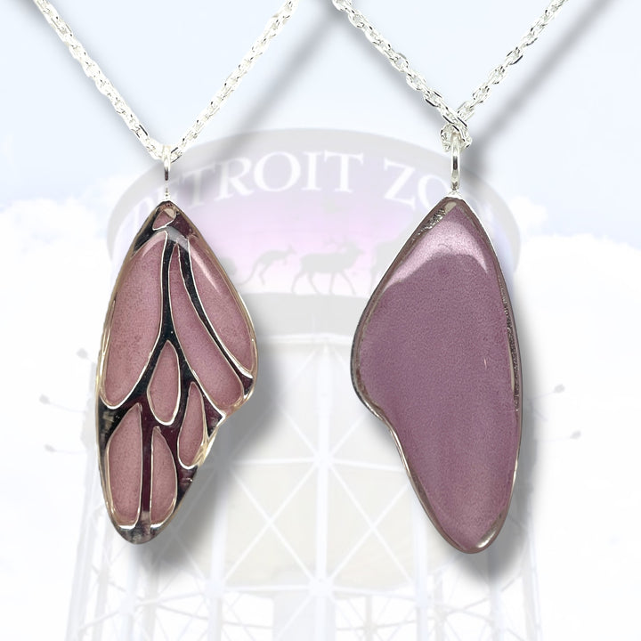 Detroit Zoo Vivian Butterfly Necklace | Silver