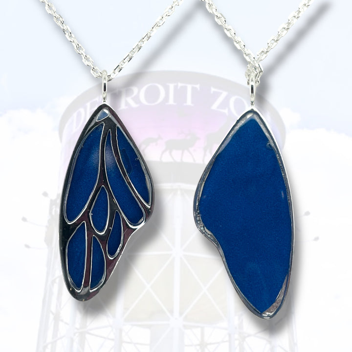 Detroit Zoo Vivian Butterfly Necklace | Silver