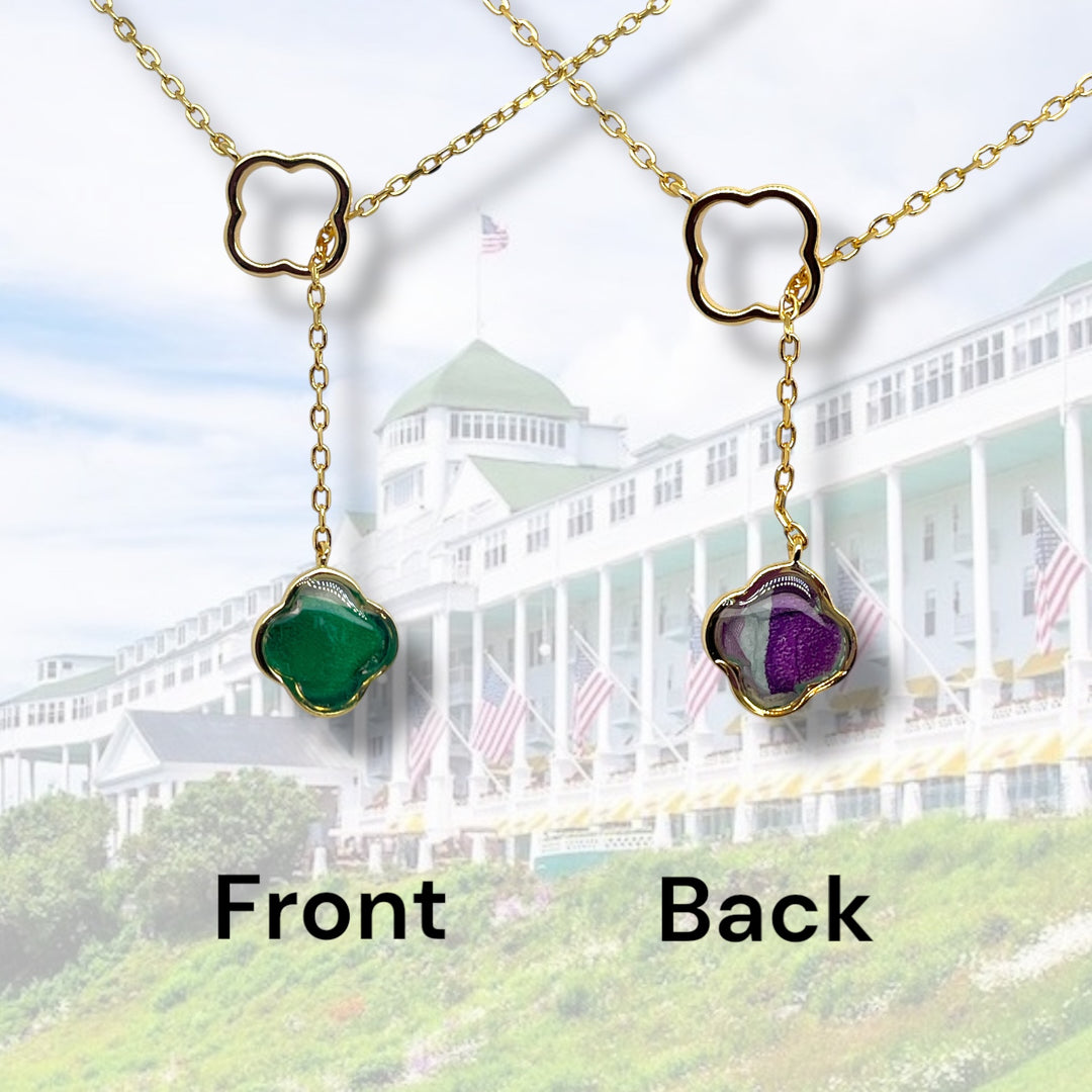 Crystal Lariat Necklace | Gold