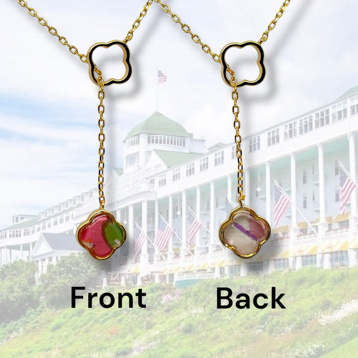 Crystal Lariat Necklace | Gold