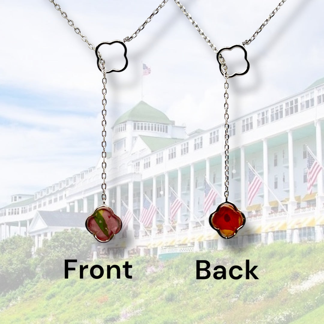 Crystal Lariat Necklace | Sterling Silver