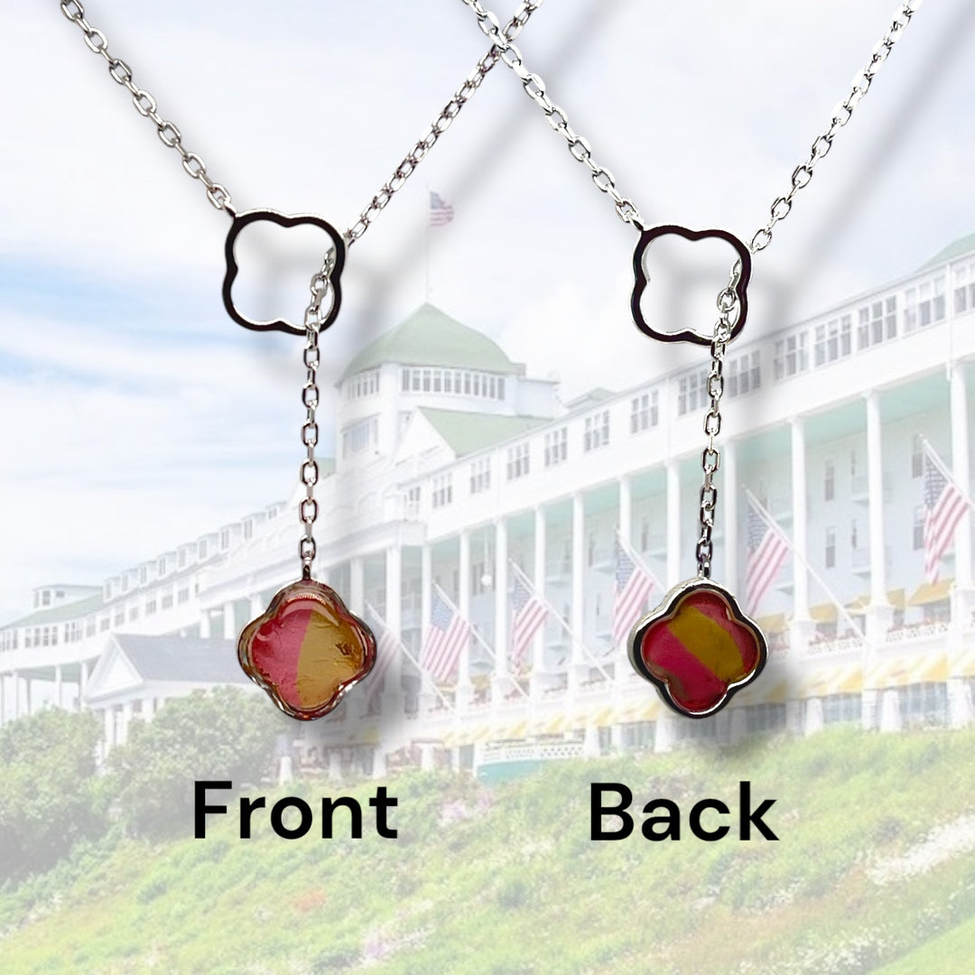 Crystal Lariat Necklace | Sterling Silver