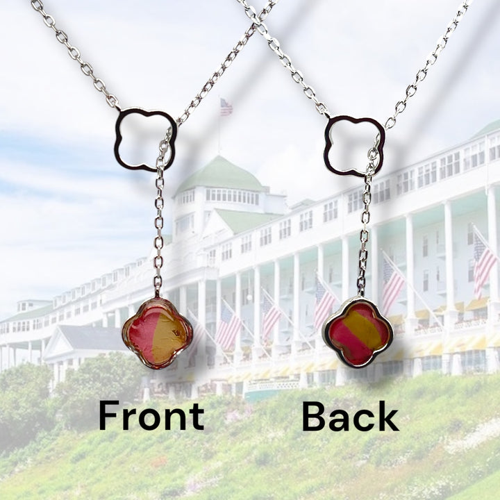 Crystal Lariat Necklace | Sterling Silver