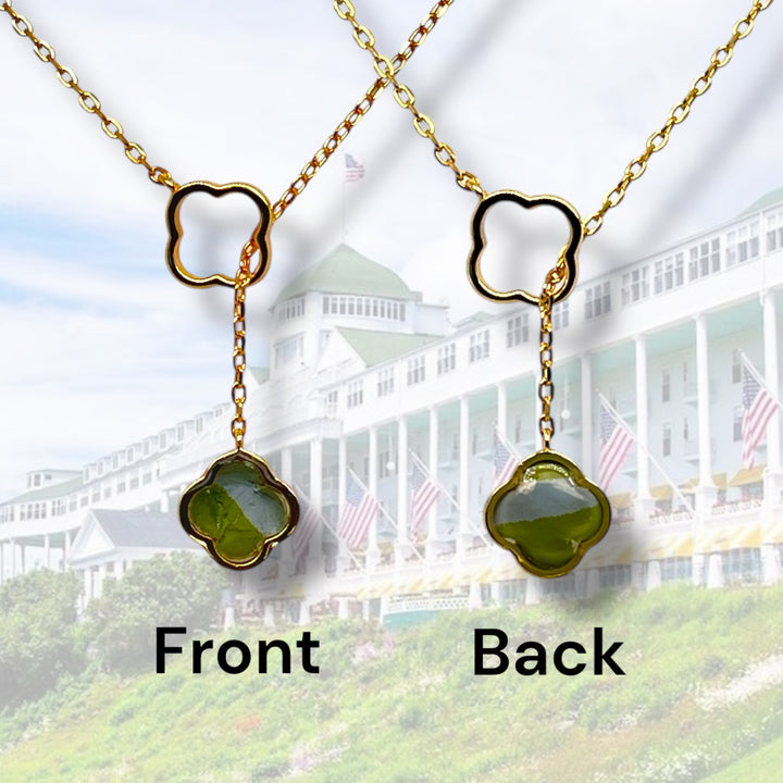 Crystal Lariat Necklace | Gold