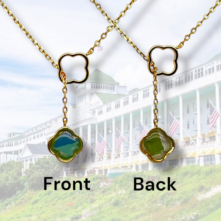 Crystal Lariat Necklace | Gold