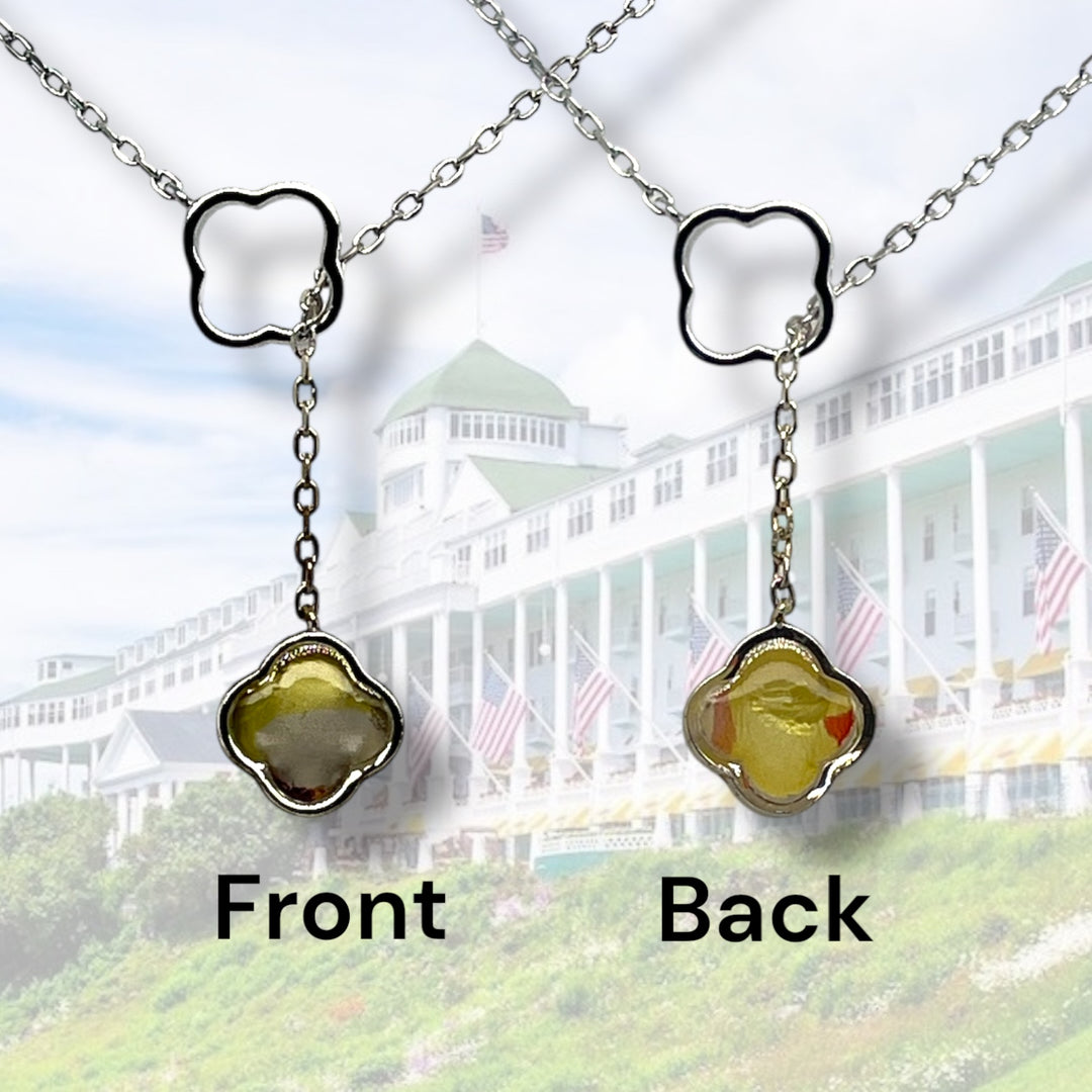 Crystal Lariat Necklace | Sterling Silver