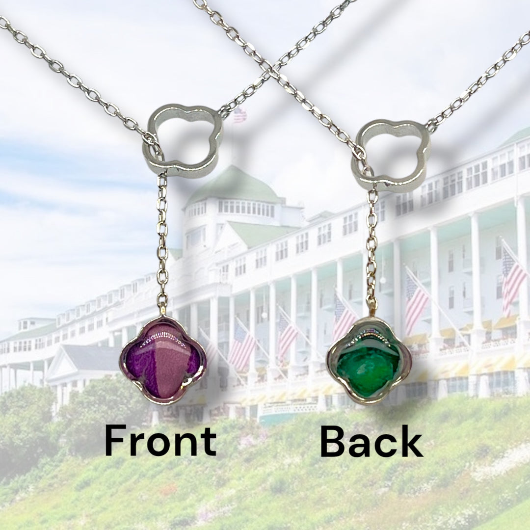 Crystal Lariat Necklace | Sterling Silver