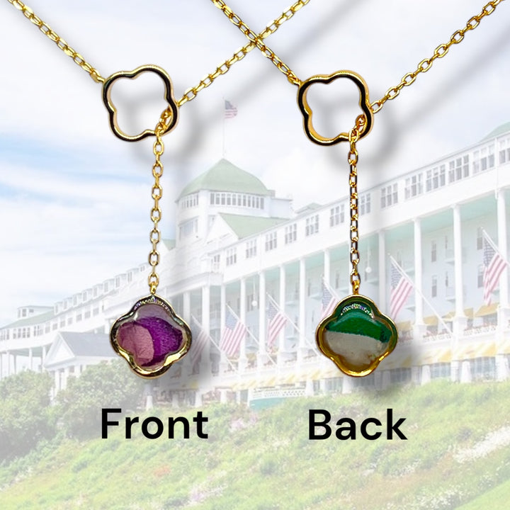 Crystal Lariat Necklace | Gold