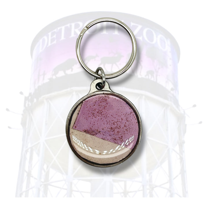 Detroit Zoo Keychain | Pewter