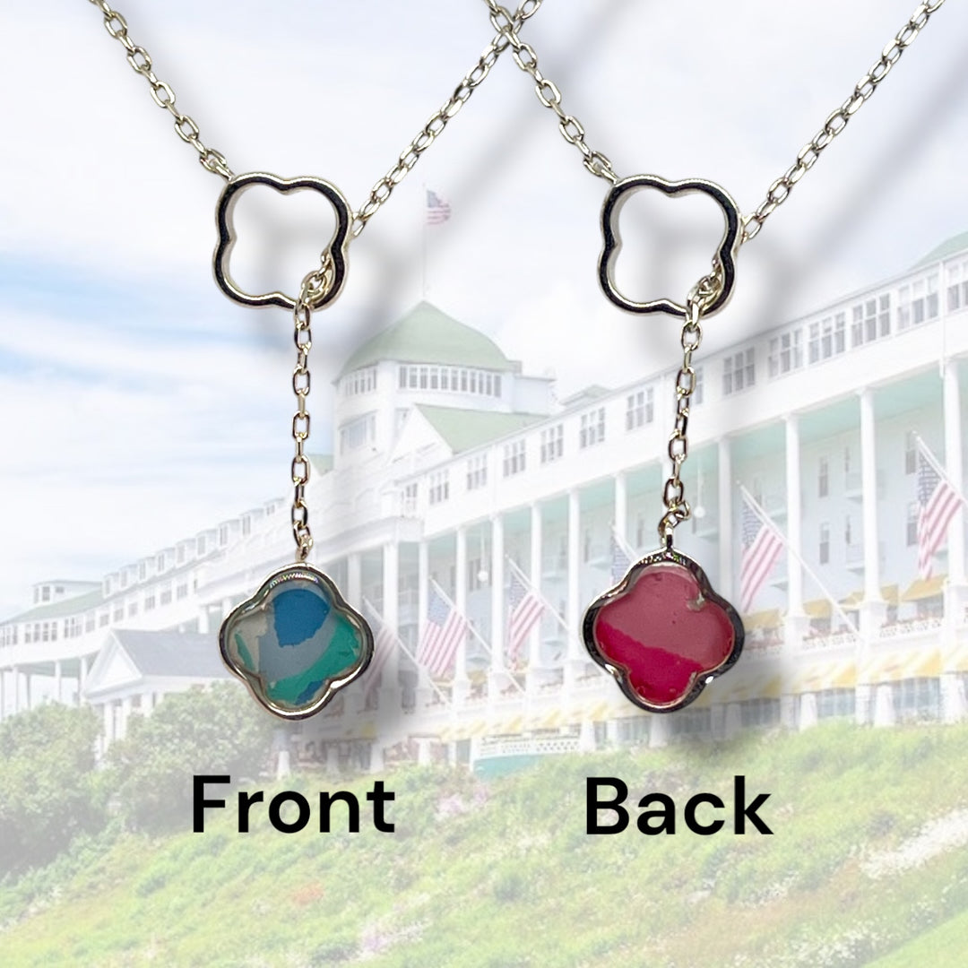 Crystal Lariat Necklace | Sterling Silver