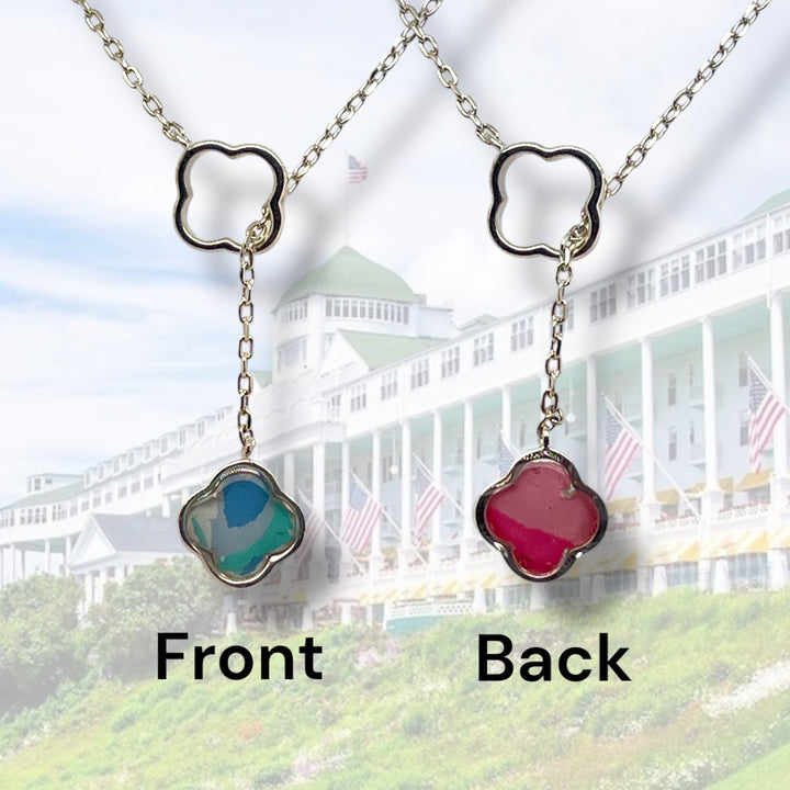 Crystal Lariat Necklace | Sterling Silver