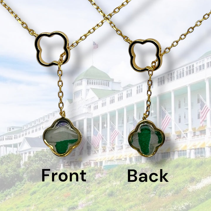 Crystal Lariat Necklace | Gold