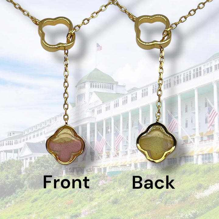 Crystal Lariat Necklace | Gold