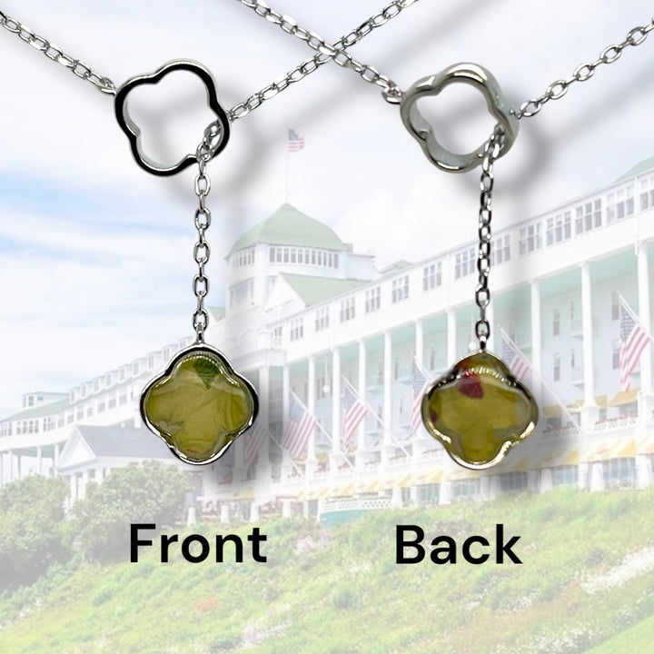 Crystal Lariat Necklace | Sterling Silver