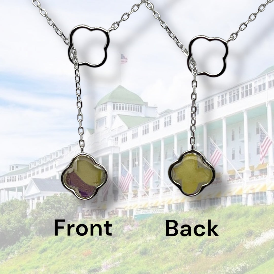 Crystal Lariat Necklace | Sterling Silver