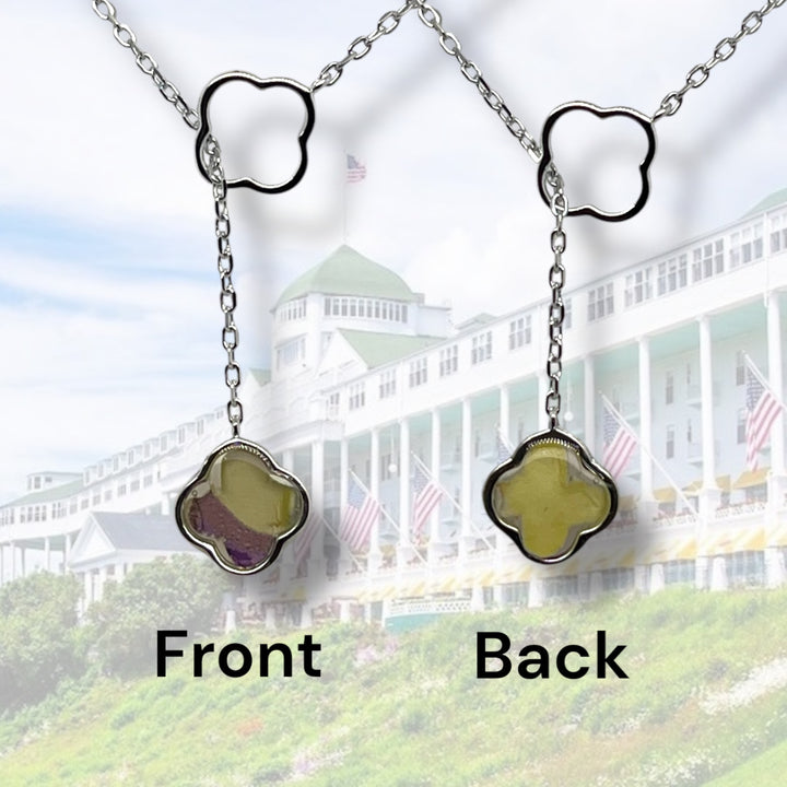 Crystal Lariat Necklace | Sterling Silver