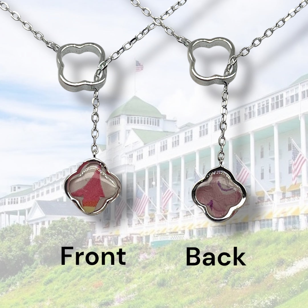 Crystal Lariat Necklace | Sterling Silver