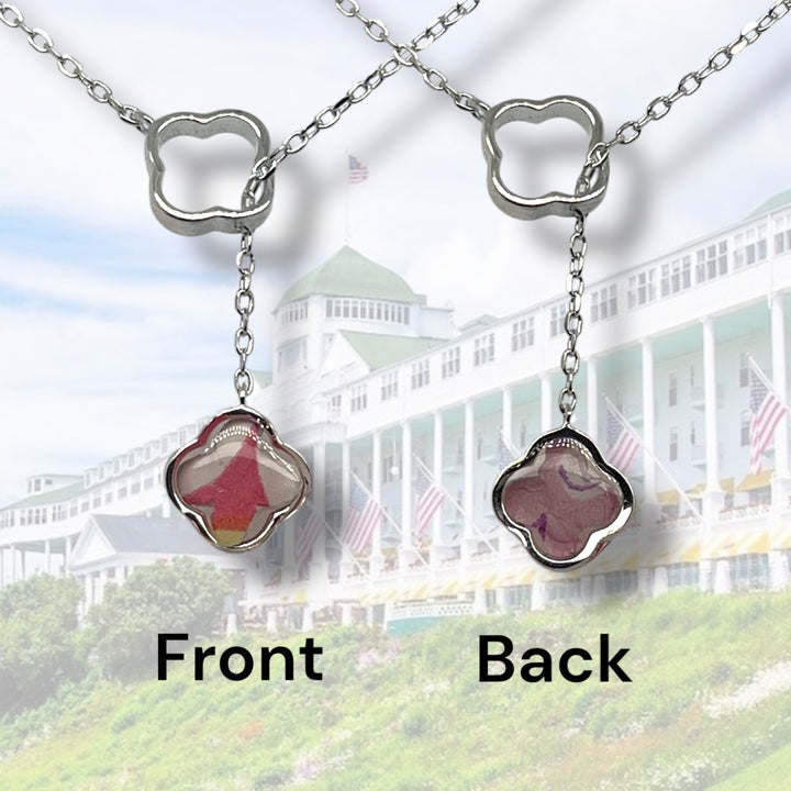 Crystal Lariat Necklace | Sterling Silver