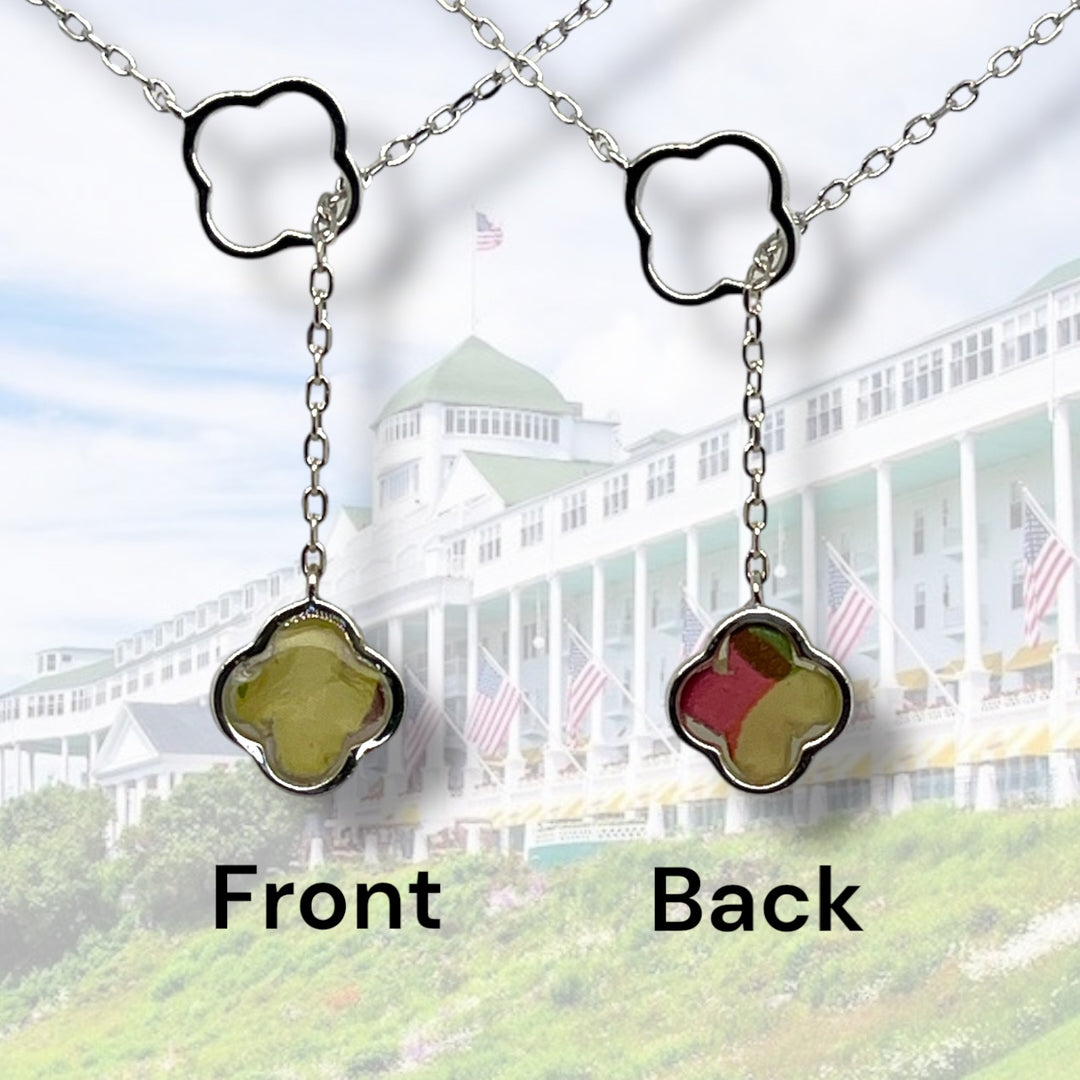 Crystal Lariat Necklace | Sterling Silver