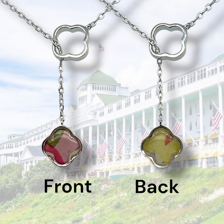 Crystal Lariat Necklace | Sterling Silver