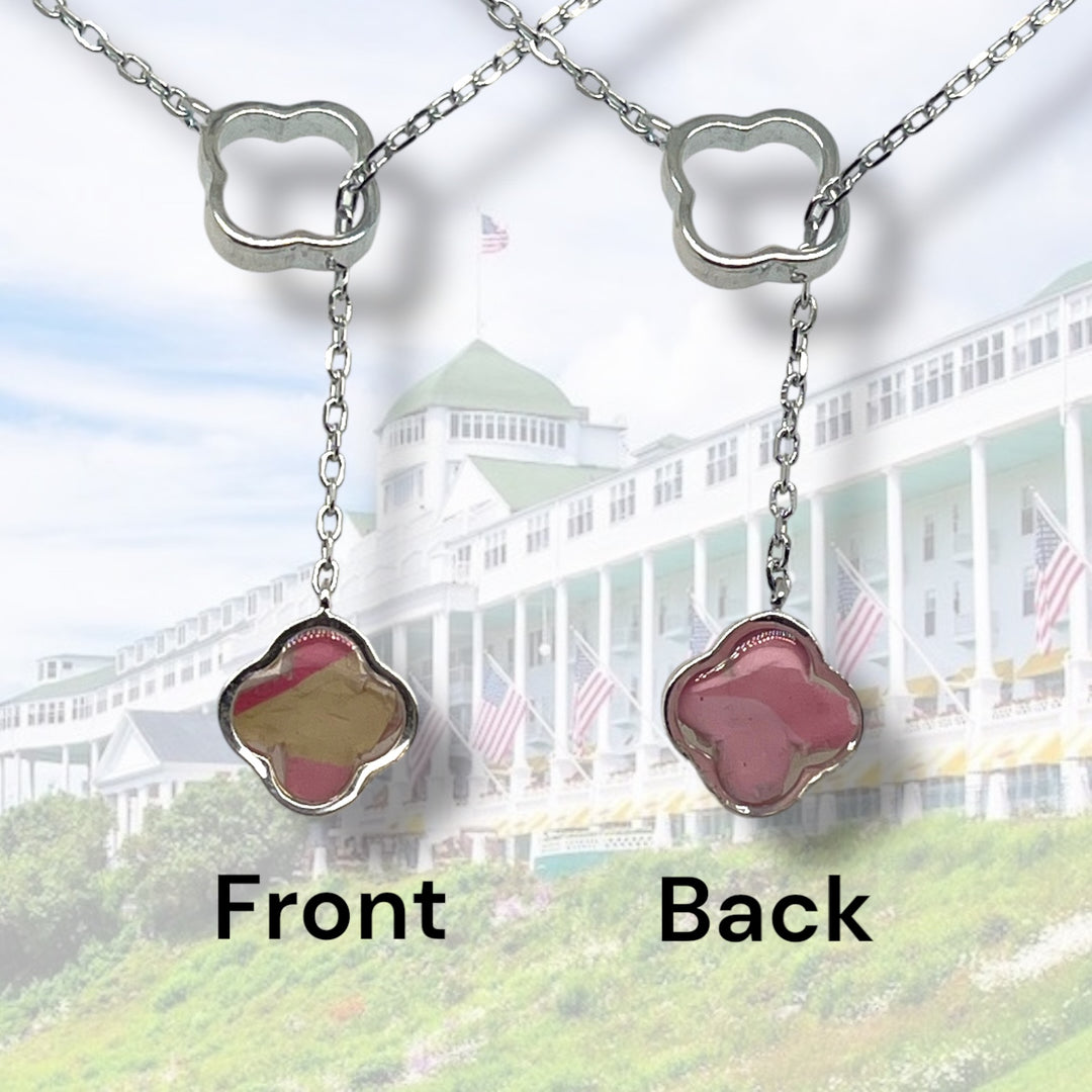 Crystal Lariat Necklace | Sterling Silver