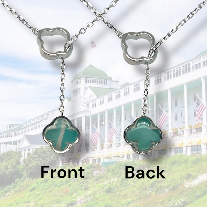 Crystal Lariat Necklace | Sterling Silver