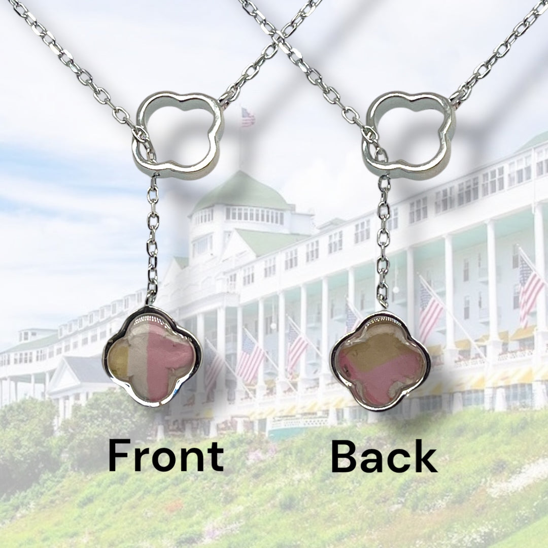 Crystal Lariat Necklace | Sterling Silver