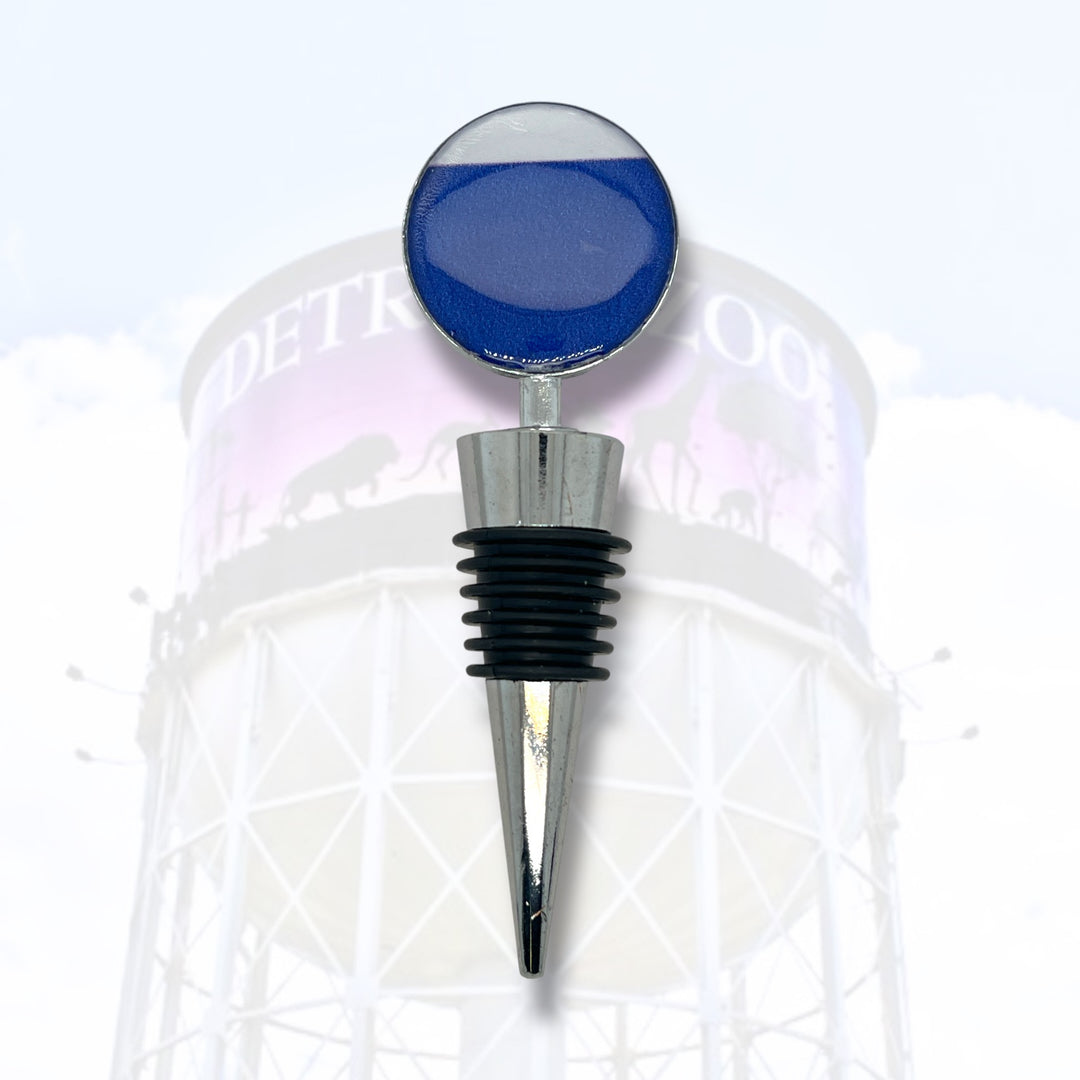 Detroit Zoo Bottle Stopper | Metal Alloy