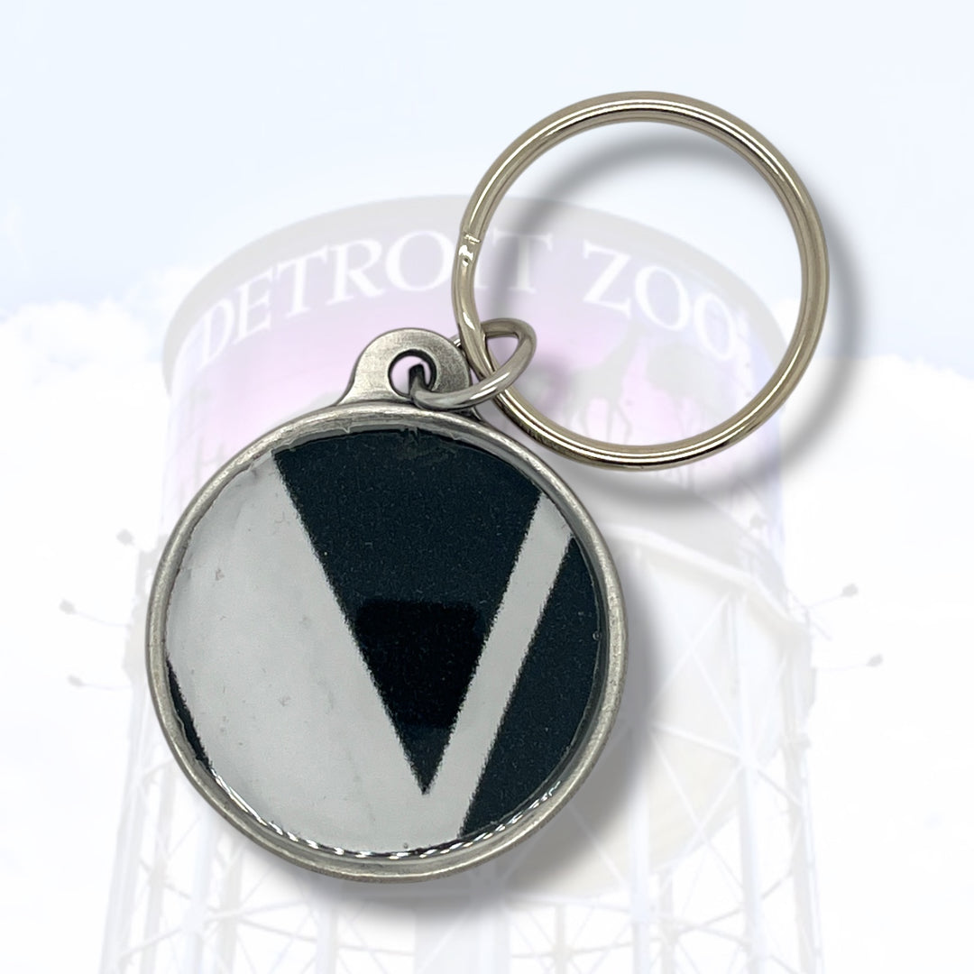 Detroit Zoo Keychain | Pewter