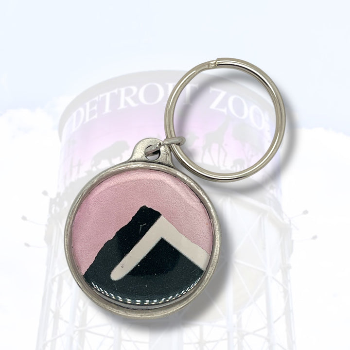 Detroit Zoo Keychain | Pewter